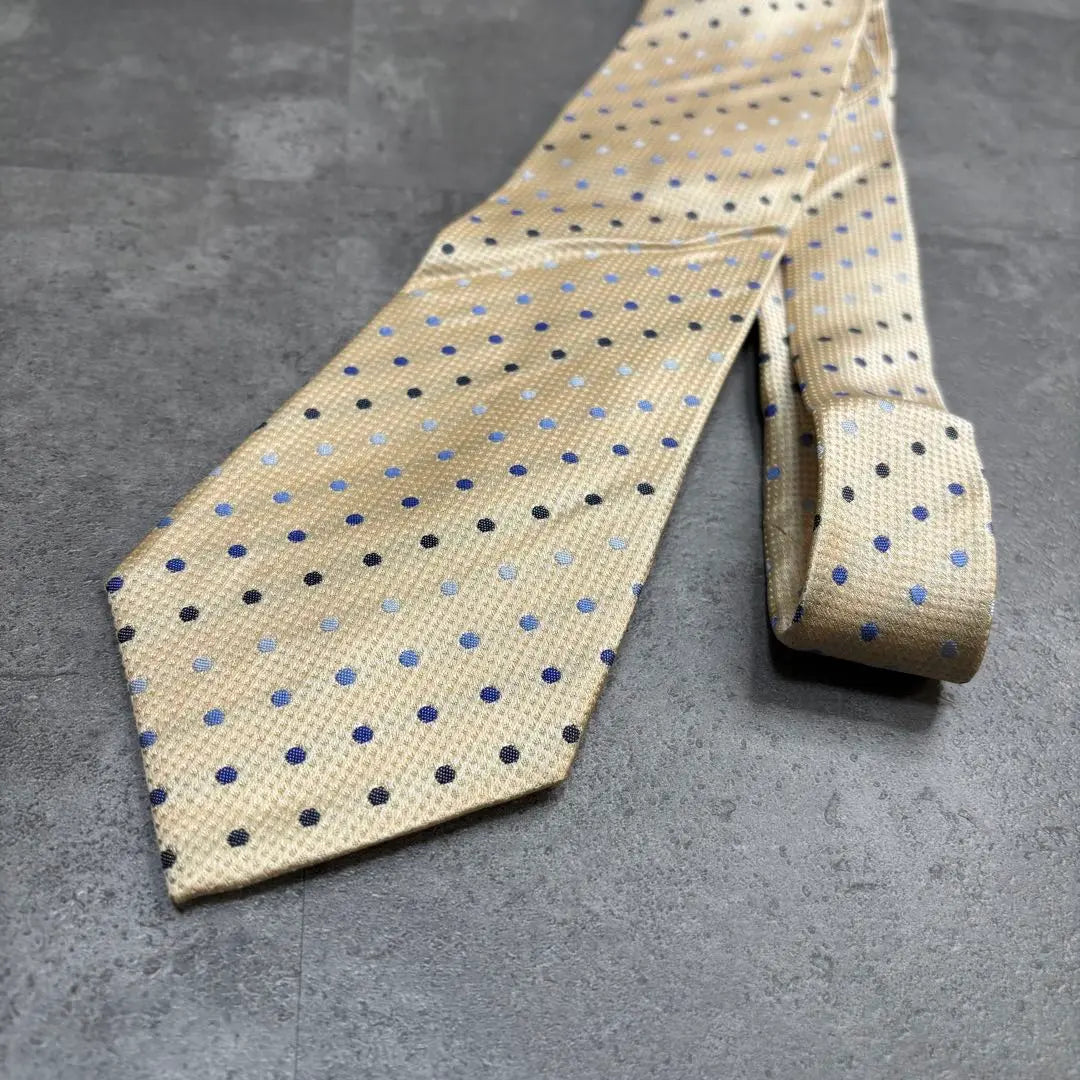 made in Japan vintage dot silk necktie