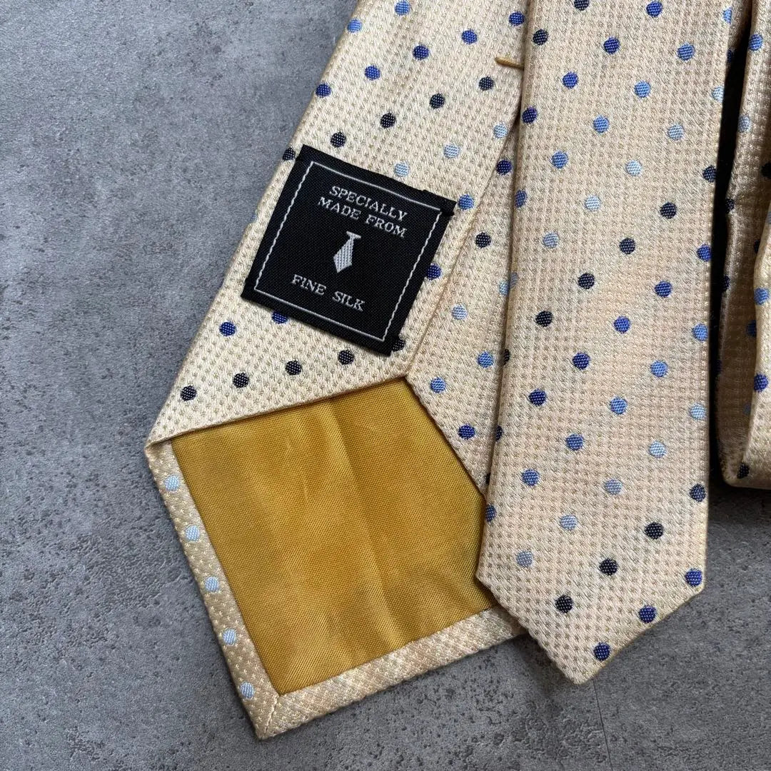 made in Japan vintage dot silk necktie