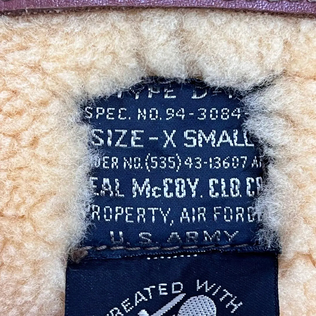 The Real McCoys D-1 94-3084-A Mouton Flight Jacket