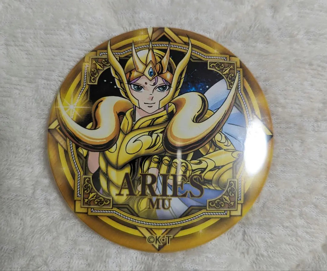 ① Saint Seiya Aries Aries Mu puede insignia