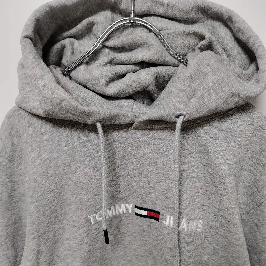 Sudadera con capucha ❀Tommy jeans❀ M, forro cepillado, logotipo bordado