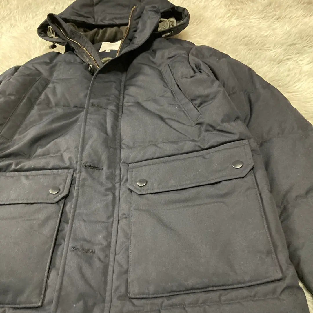 BEAMS B:MING Down Jacket Size M Hood Detachable