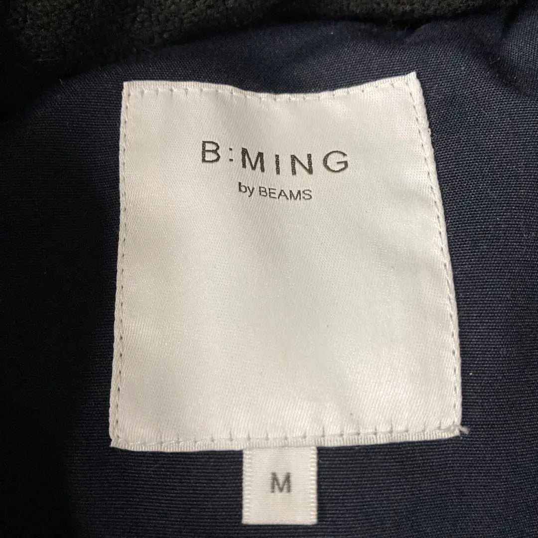 BEAMS B:MING Down Jacket Size M Hood Detachable