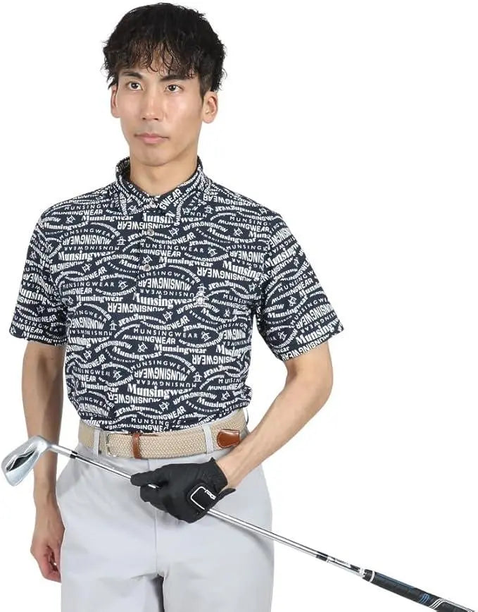 ⭐️New Munsingwear Short Sleeve Shirt with Collar Golf MG5SHS84M