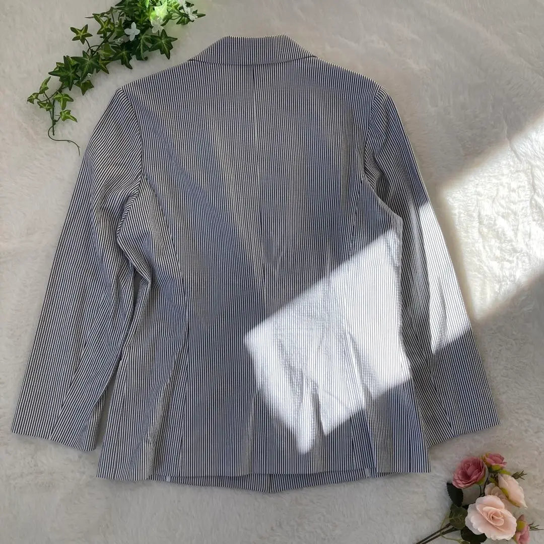 HANAE MORI Tailored Jacket Thin Striped (M)