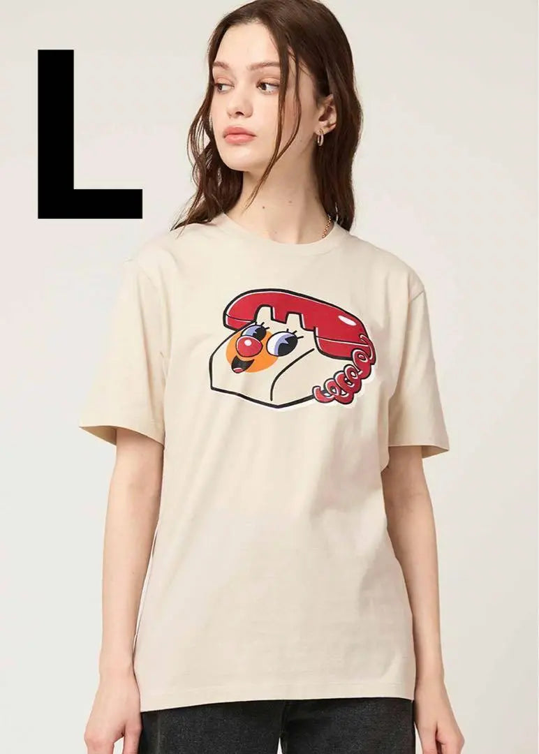 Talla L Power Puff Girls Hotline ｜ Camiseta Granif | Ｌサイズ パワーパフガールズ ホットライン｜Tシャツ グラニフ