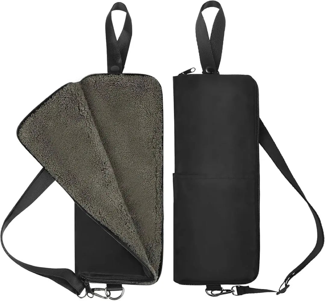 Set of 2, pocket with shoulder strap, super absorbent, double structure, umbrella cover, gray, M