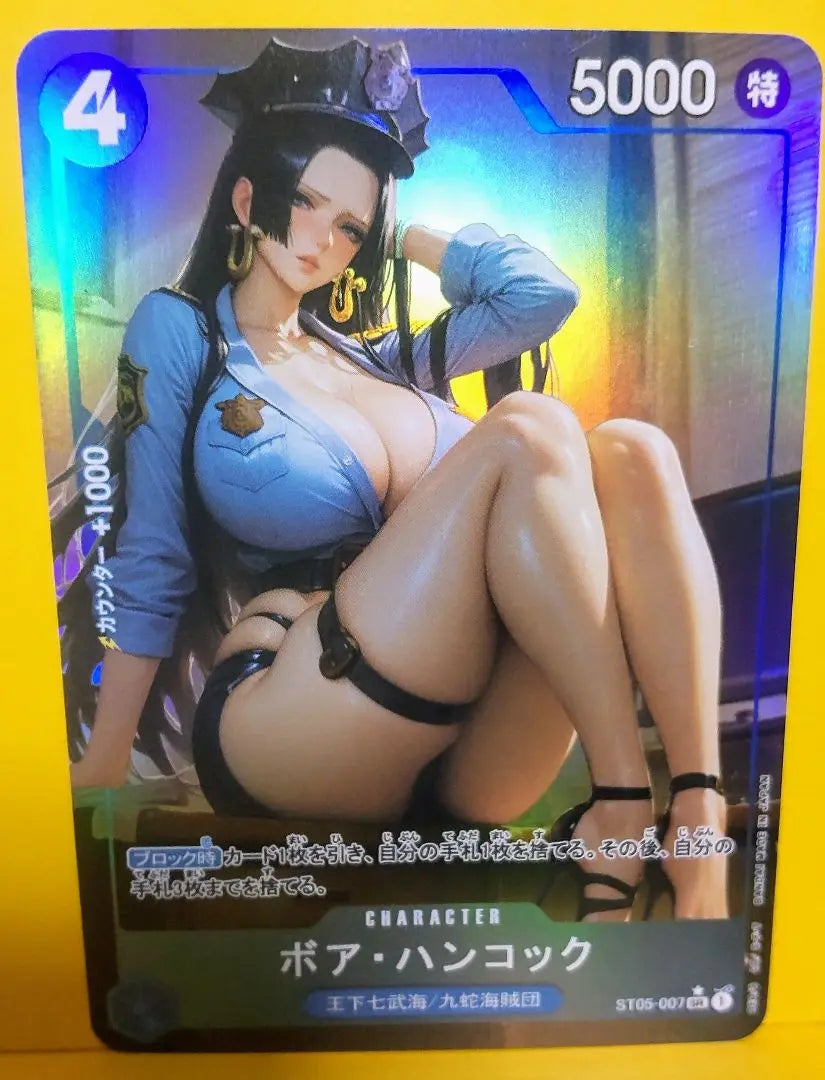 Sexy Card Dress Boa Hancock Miniskirt Police Cleavage Beautiful Legs Last