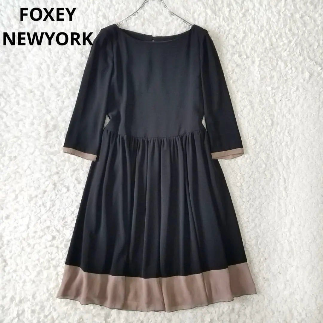 Hermoso estado ✨Vestido clásico retro bicolor Foxy New York