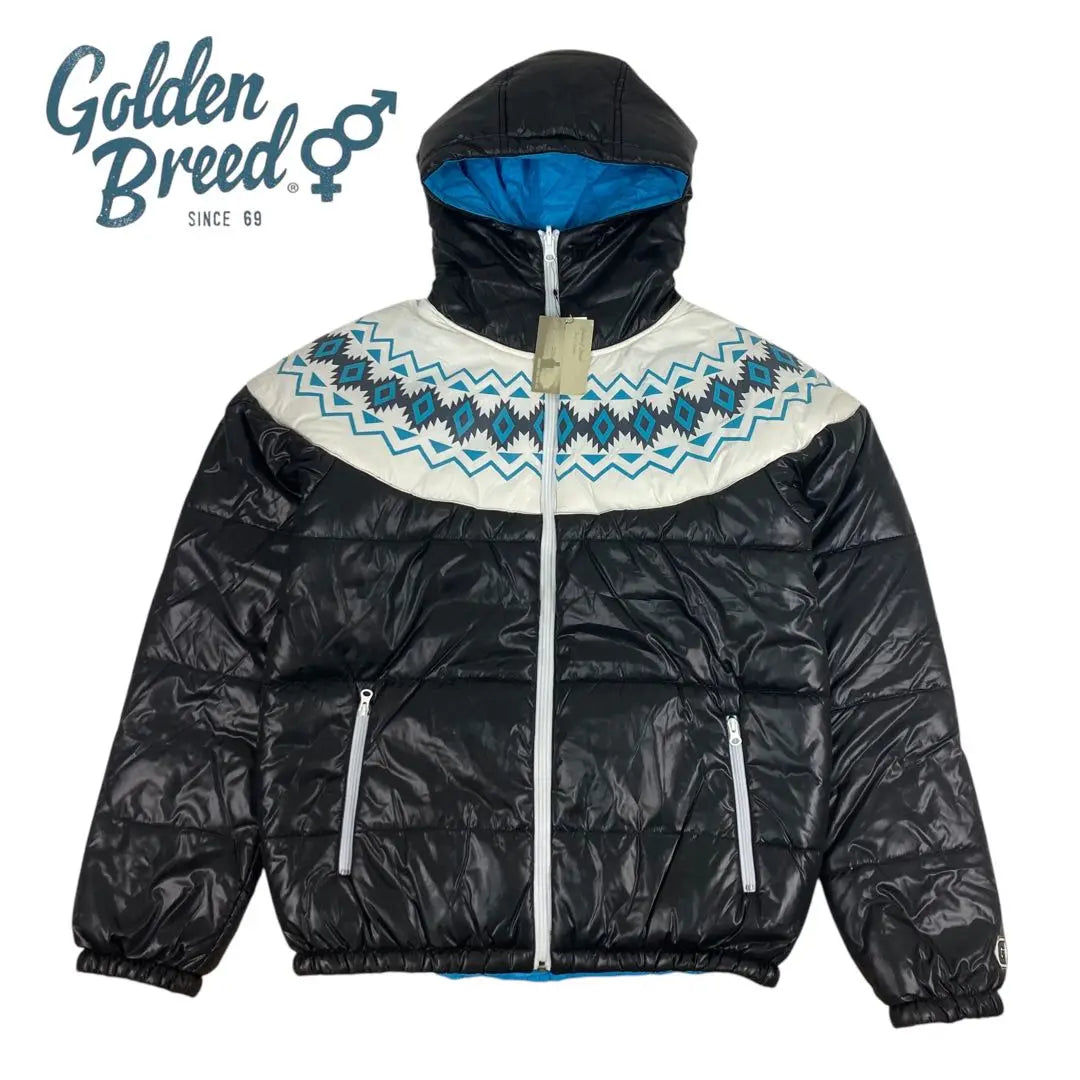 01M625◯ Golden Breed New Reversible Padded Jacket L