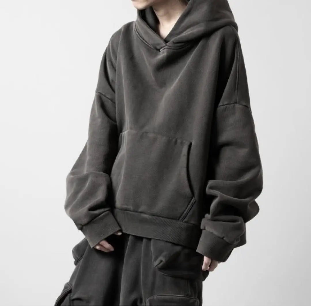 HOOD HOODIE / WASHED BLACK M