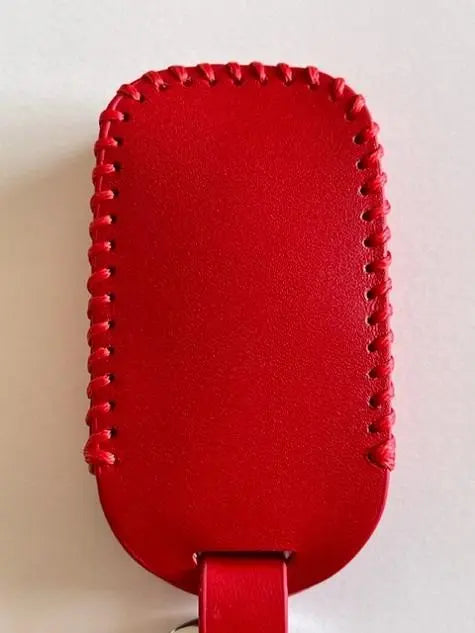 Cowhide Just Fit New Civic Smart Key Case Red 2