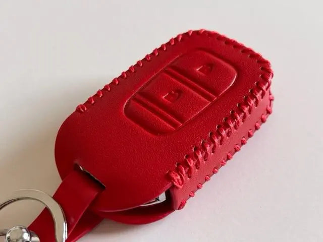 Funda de piel de vaca Just Fit New Civic Smart Key roja 2