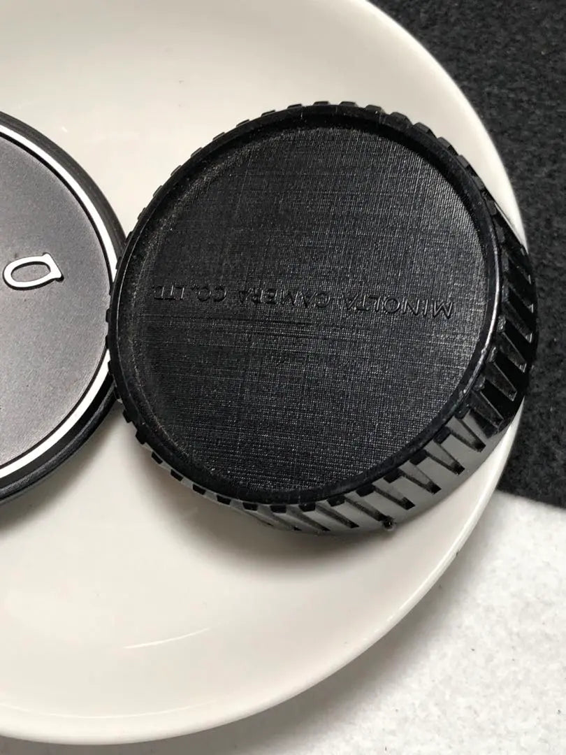 Genuine MINOLTA 52mm Metal Lens Cap Rear Cap