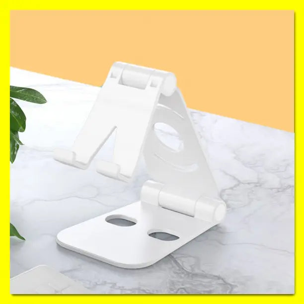 Smartphone stand angle adjustment tablet tabletop white charging folding stand