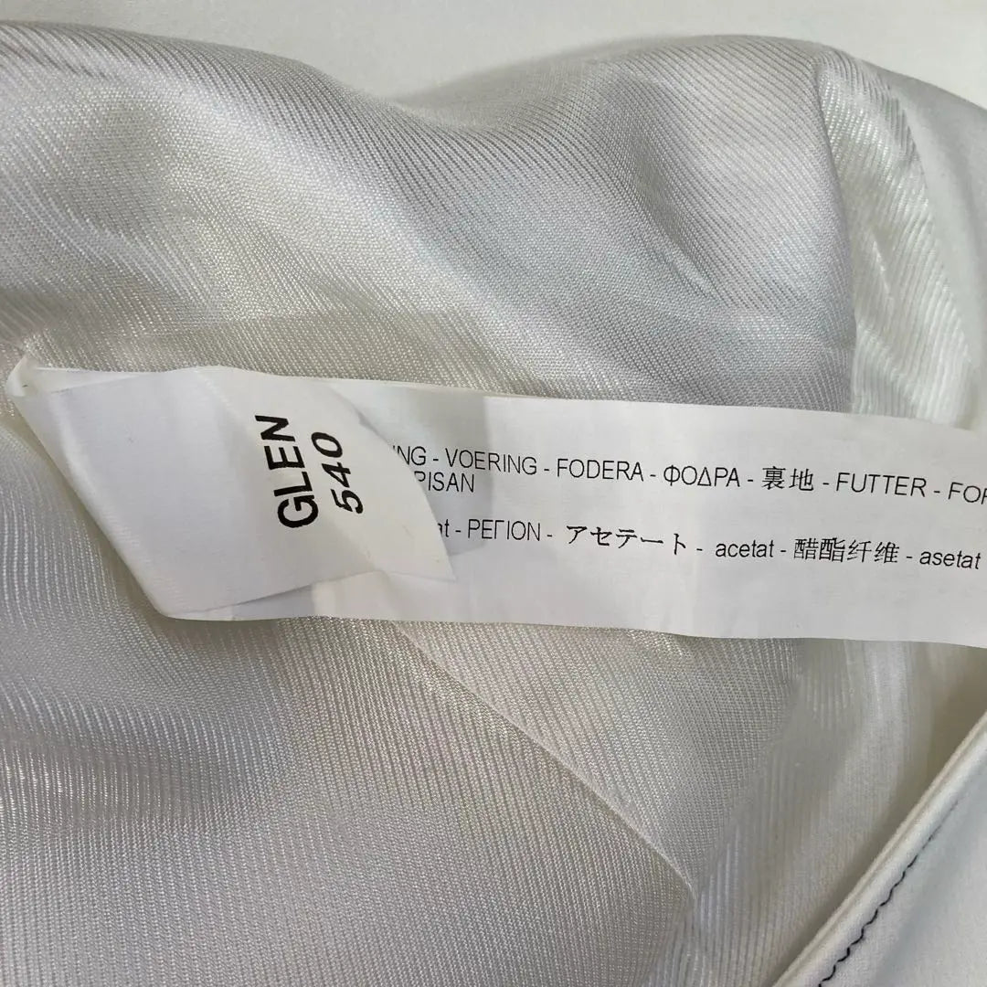 Chaleco largo básico Zara blanco XS SS