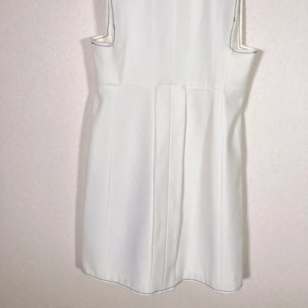 Chaleco largo básico Zara blanco XS SS