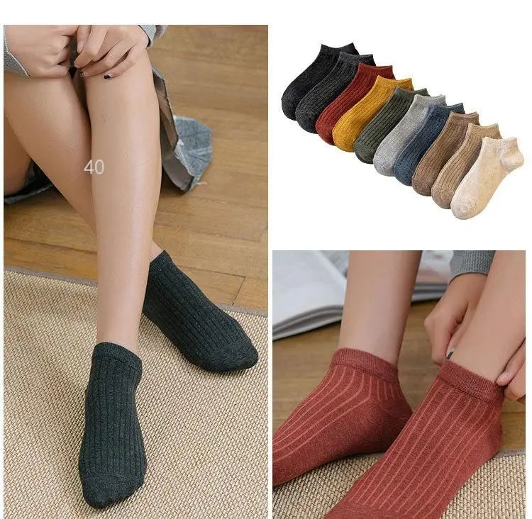 Limited time discount WA13 Unisex 10 pairs set, pink ankle socks JQ7