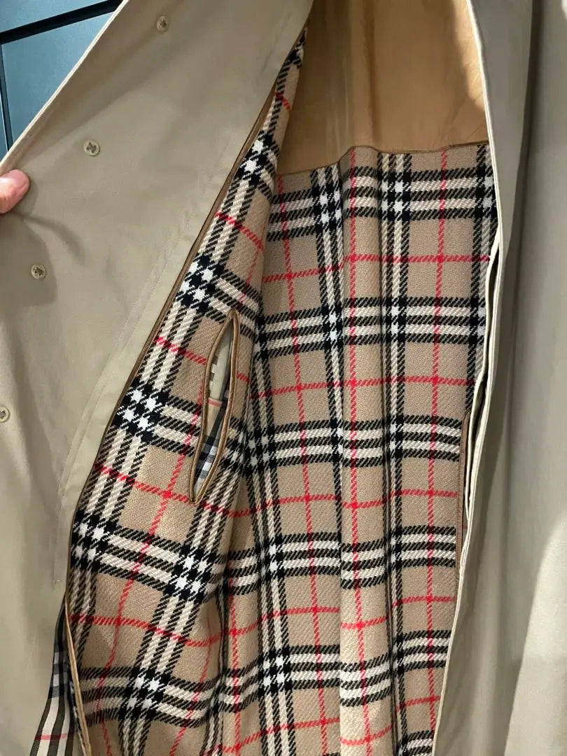 48 Burberry 80s Wool Liner Balmacan coat