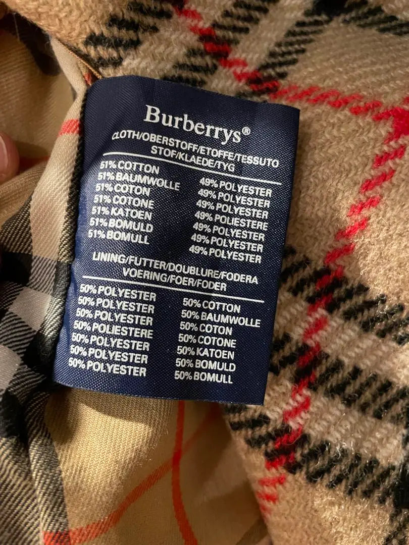 48 Abrigo Balmacan de lana Burberry de los años 80