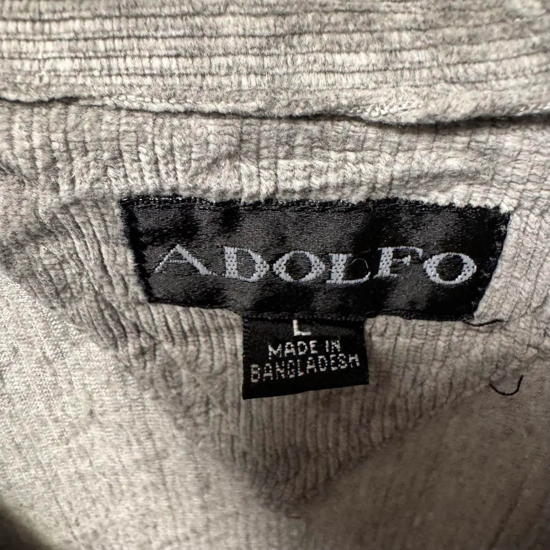 ADOLFO Grey Half Zip Trainer L⑦