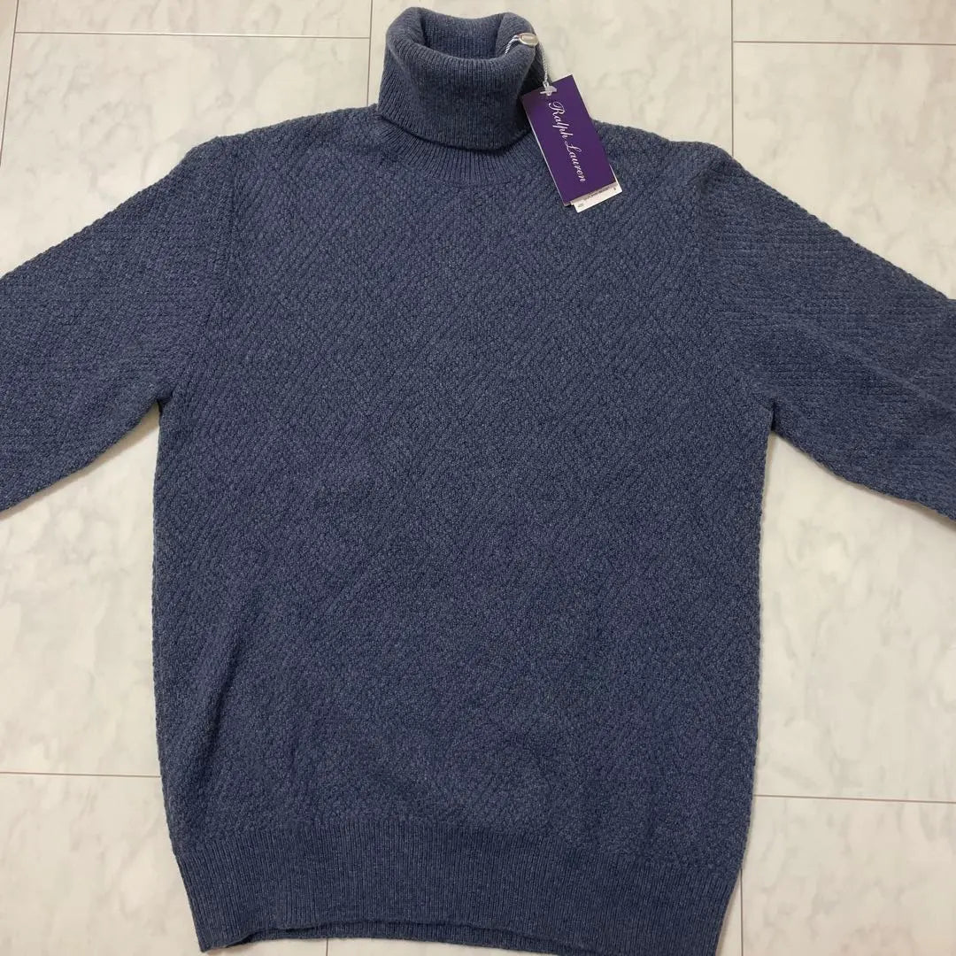 [Nuevo sin usar] Punto de cachemira RALPH LAUREN PURPLE LABEL | 【新品未使用】Ralph Lauren Purple Label カシミヤニット