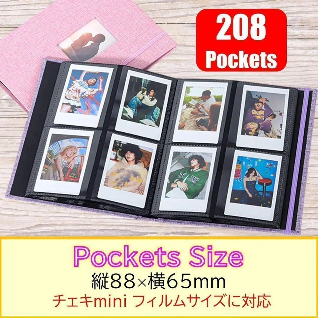 New ❣️Cheki Album Pocket Album 208 Large Capacity Card Case