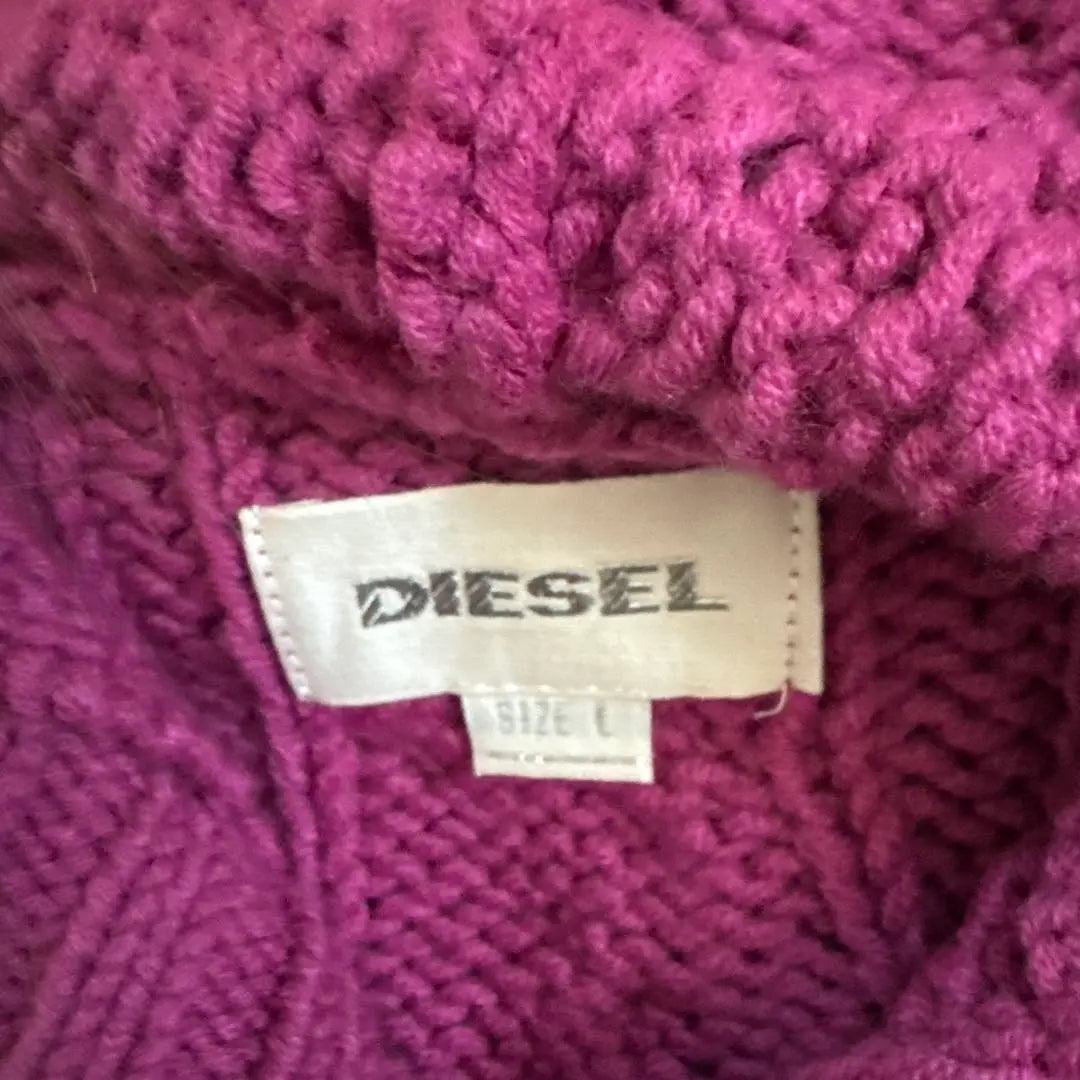 DIESEL Hooded Cardigan L Purple