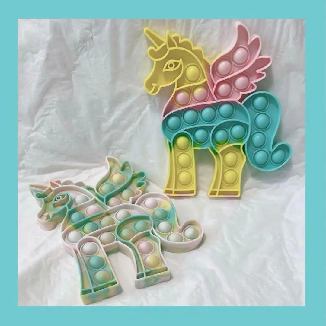 [Set of 2] Unicorn Pop It Fidget