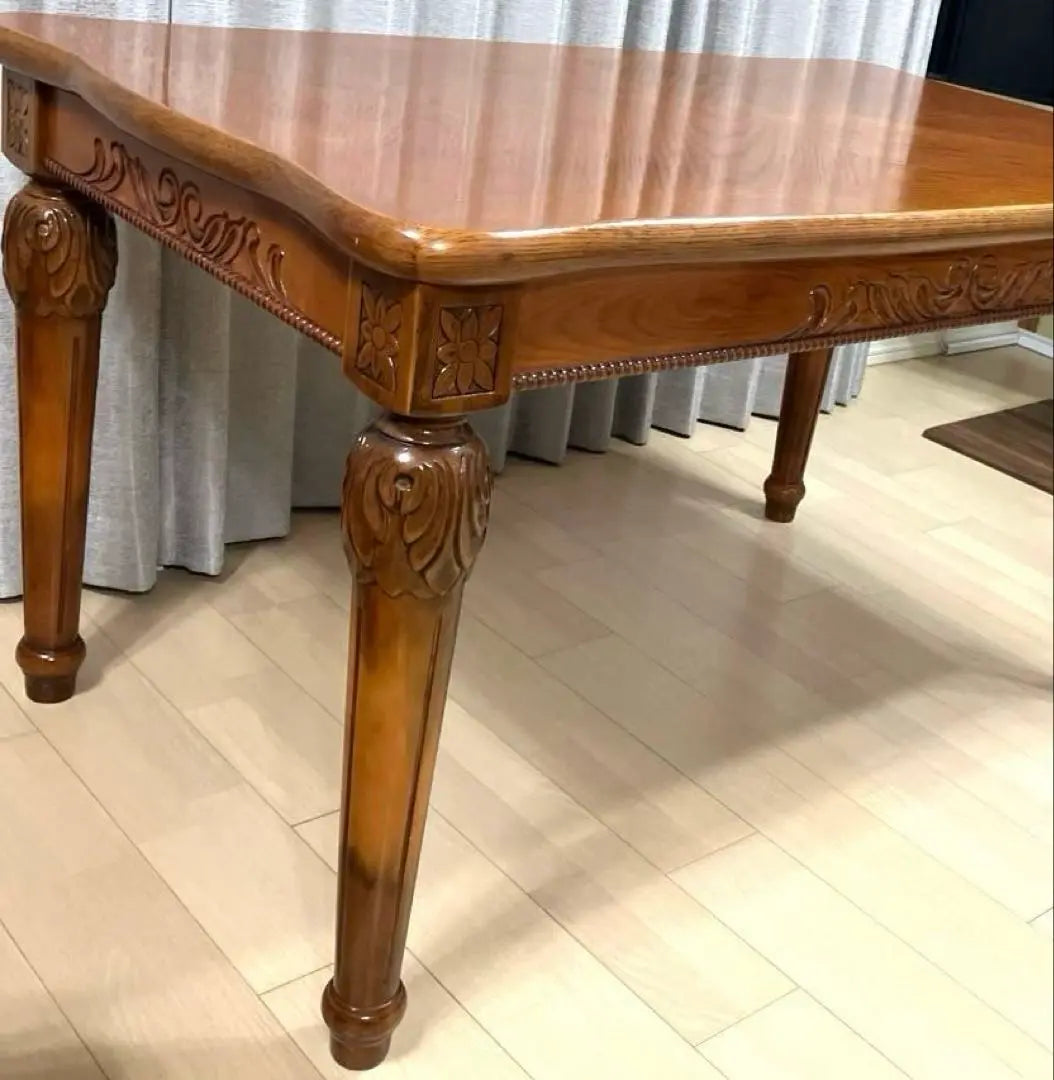 Exclusive, beautiful, carved, antique crococo style, dining table, free shipping, limited to area