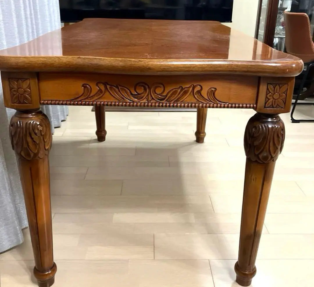 Exclusive, beautiful, carved, antique crococo style, dining table, free shipping, limited to area