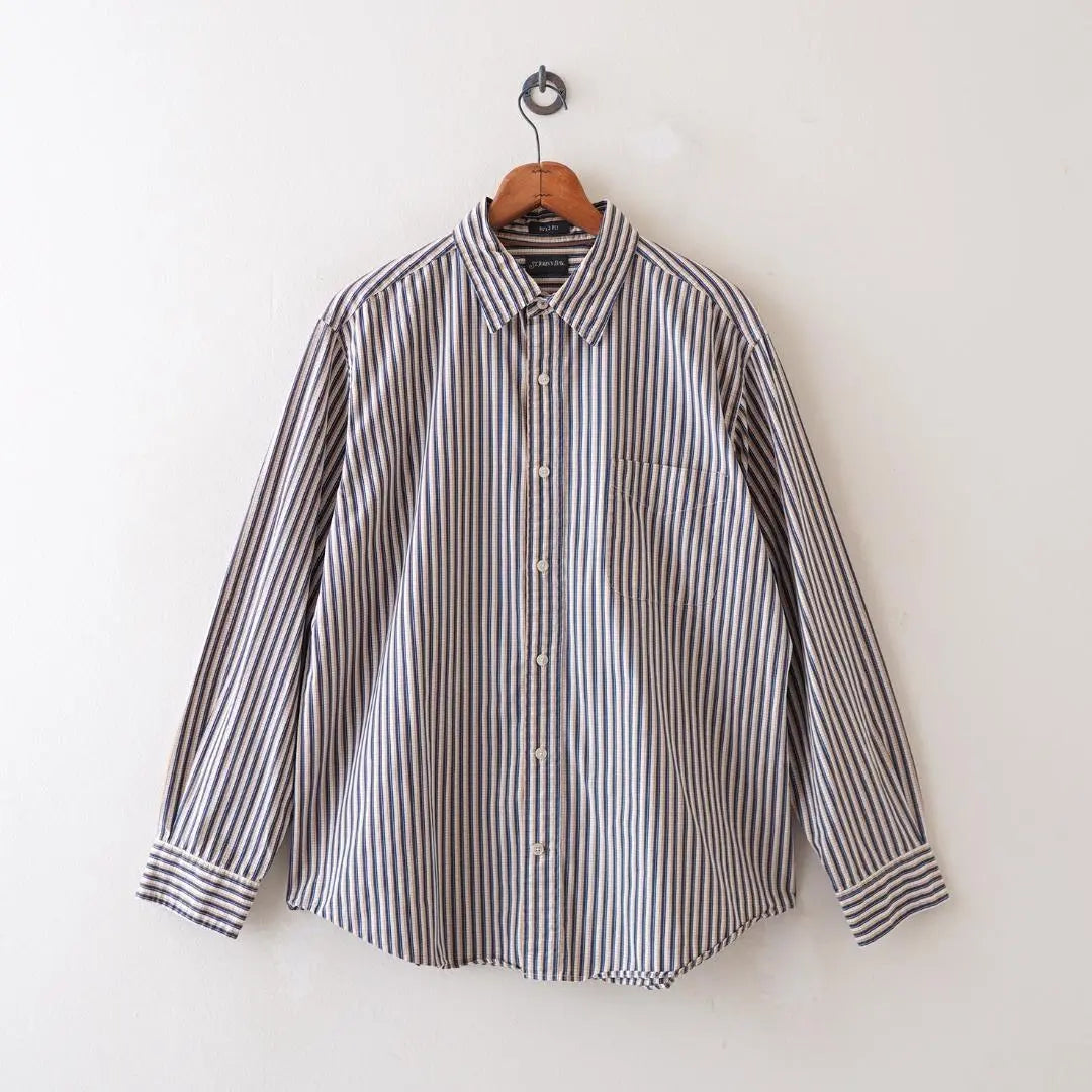 [Immediate delivery] Beautiful condition striped long sleeve shirt L 5014