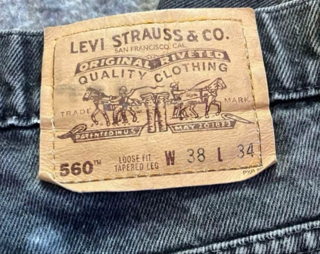 LEVI'S 560 Tapered Orange Tab W38 L30 Silver Tab