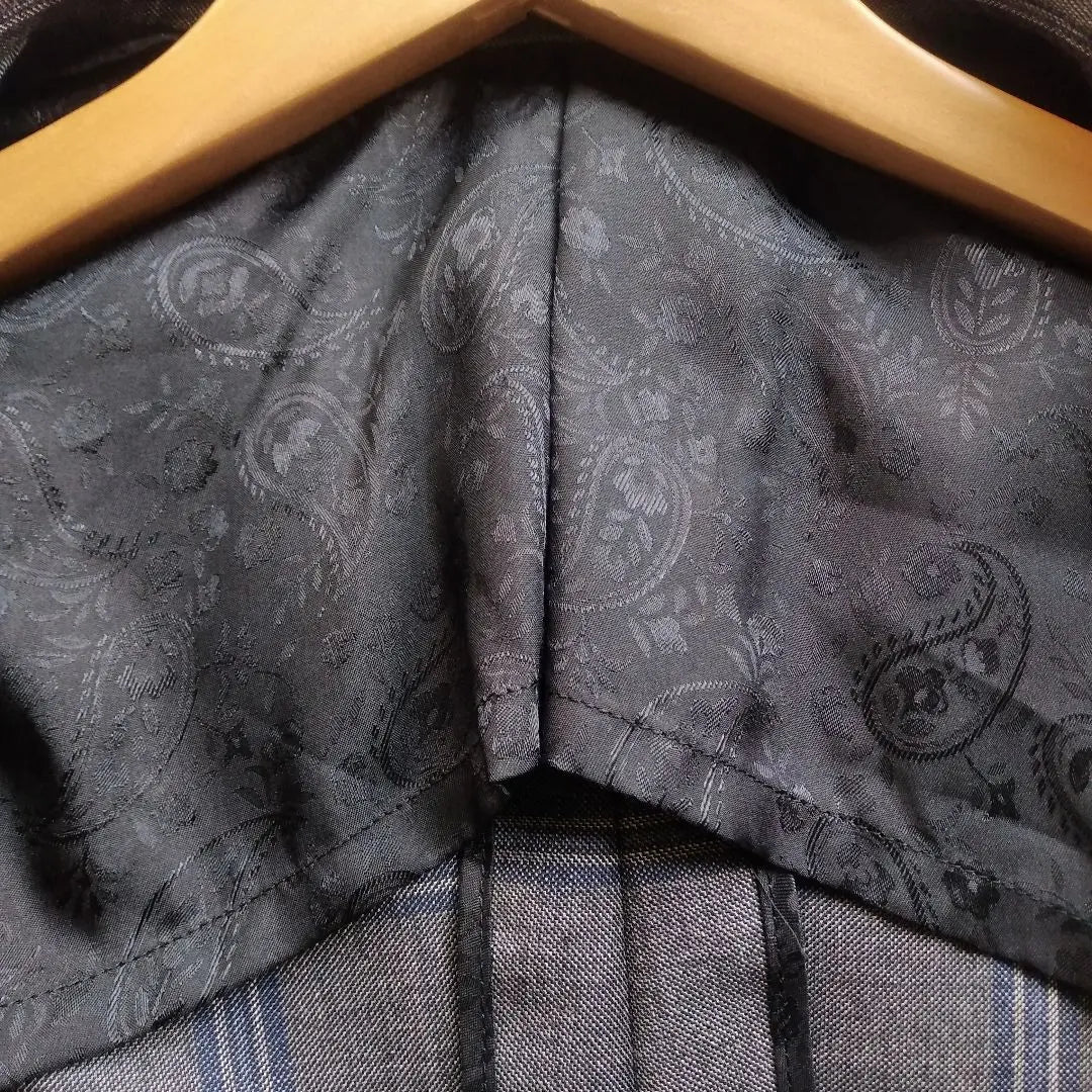 [Good condition] CANONICO Check pattern Paisley SUPER110’S