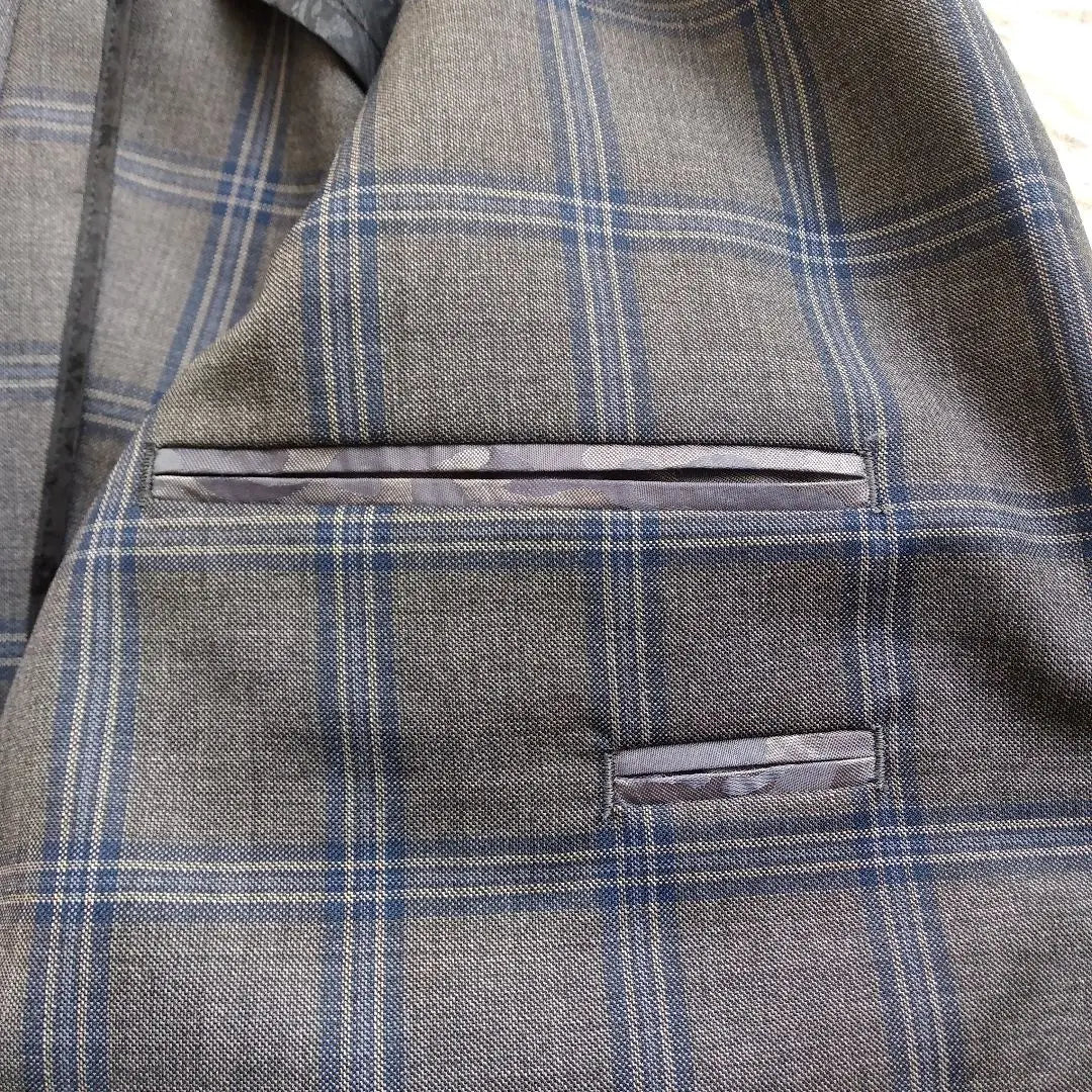 [Good condition] CANONICO Check pattern Paisley SUPER110’S