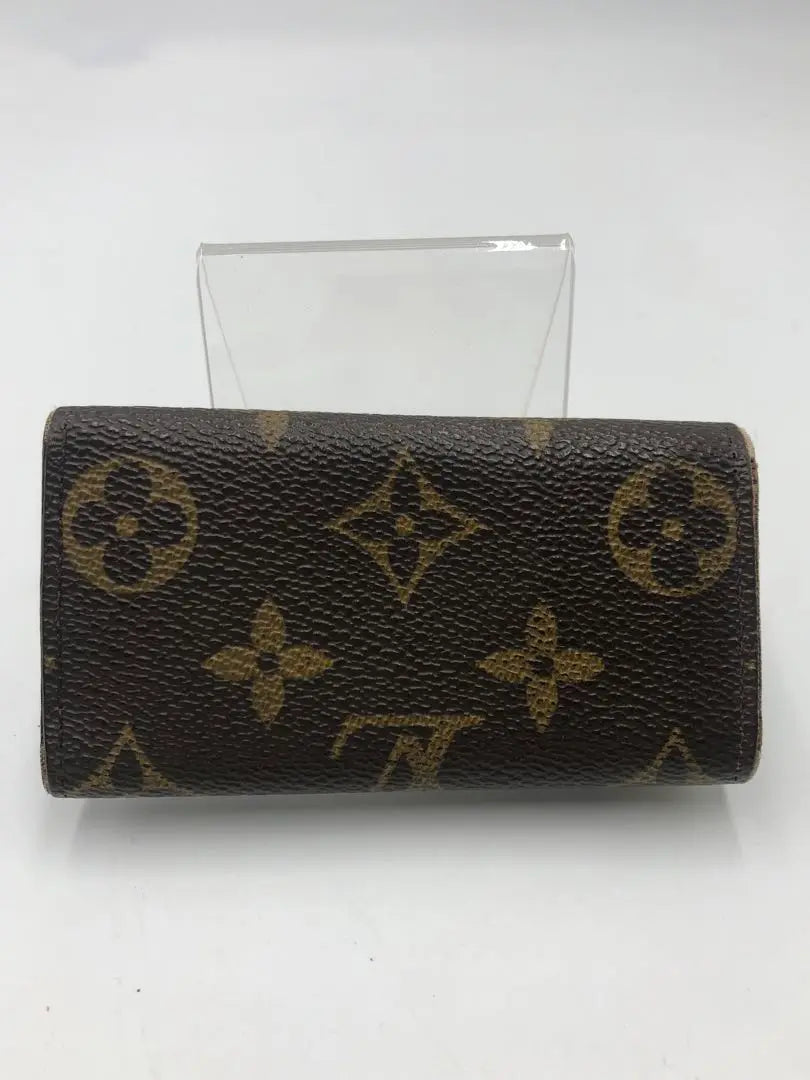 Louis Vuitton 4-key case Monogram pattern Leather Women's Brand Fashionable