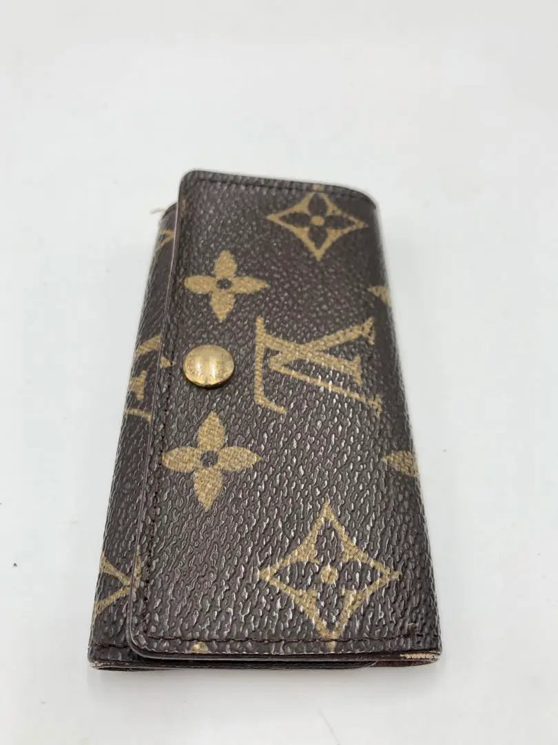 Louis Vuitton 4-key case Monogram pattern Leather Women's Brand Fashionable