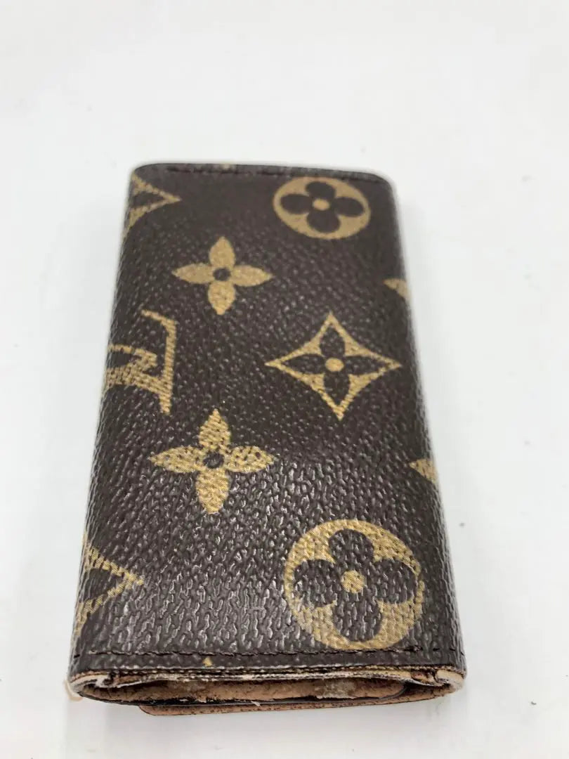 Louis Vuitton 4-key case Monogram pattern Leather Women's Brand Fashionable