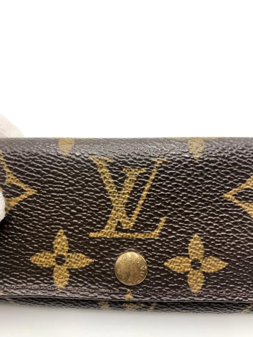 Louis Vuitton 4-key case Monogram pattern Leather Women's Brand Fashionable