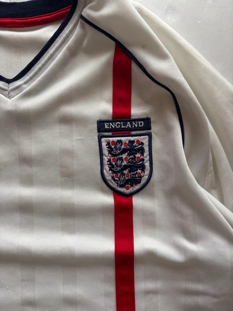 Camiseta de juego de la selección nacional de Inglaterra de Umbro, uniforme de fútbol de los años 00