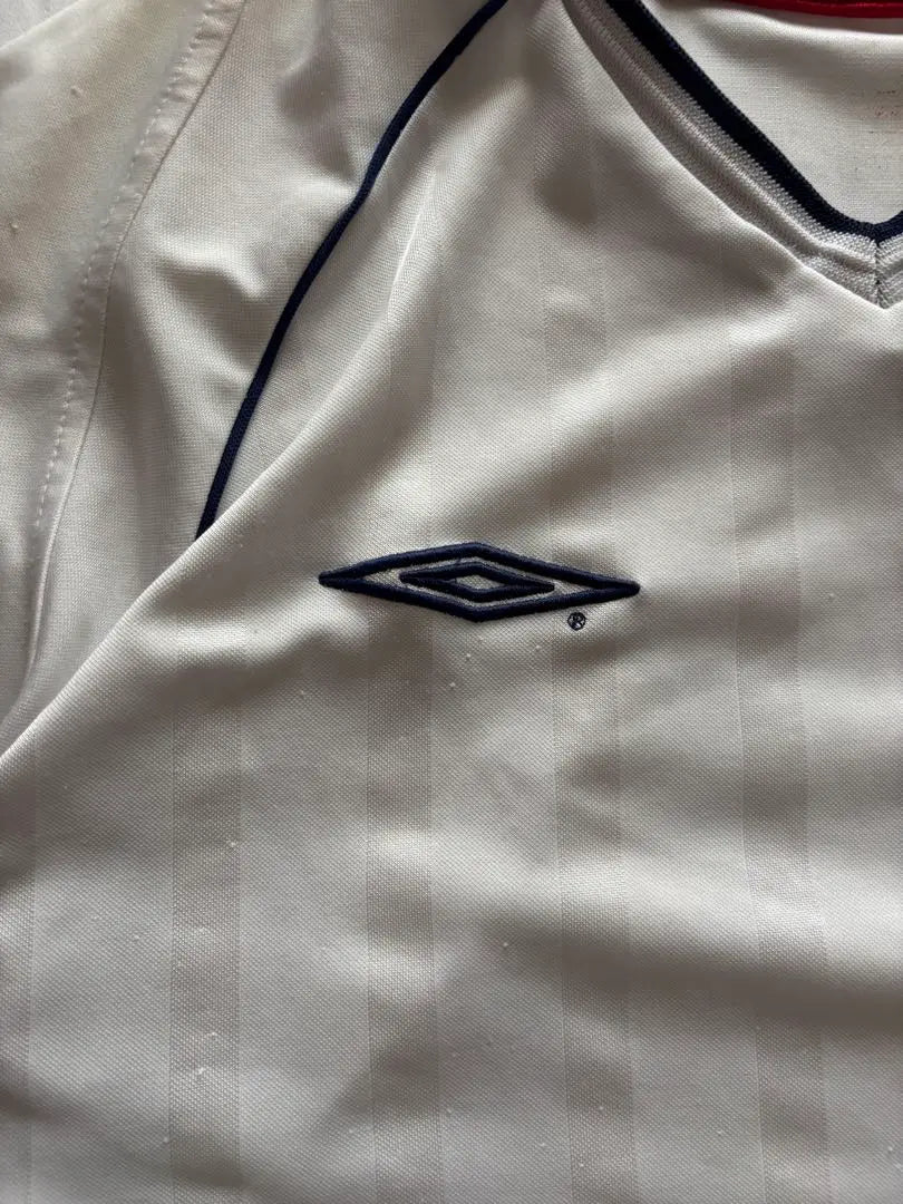 Camiseta de juego de la selección nacional de Inglaterra de Umbro, uniforme de fútbol de los años 00