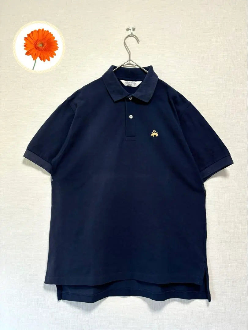 Camiseta polo con triple etiqueta y logotipo bordado de dinero de EE. UU. de los años 90 [Brooks Brothers]