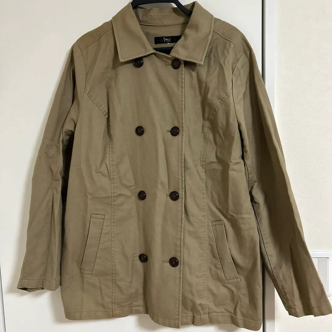 [Large size Smileland] 3.4L Khaki beige peacoat jacket