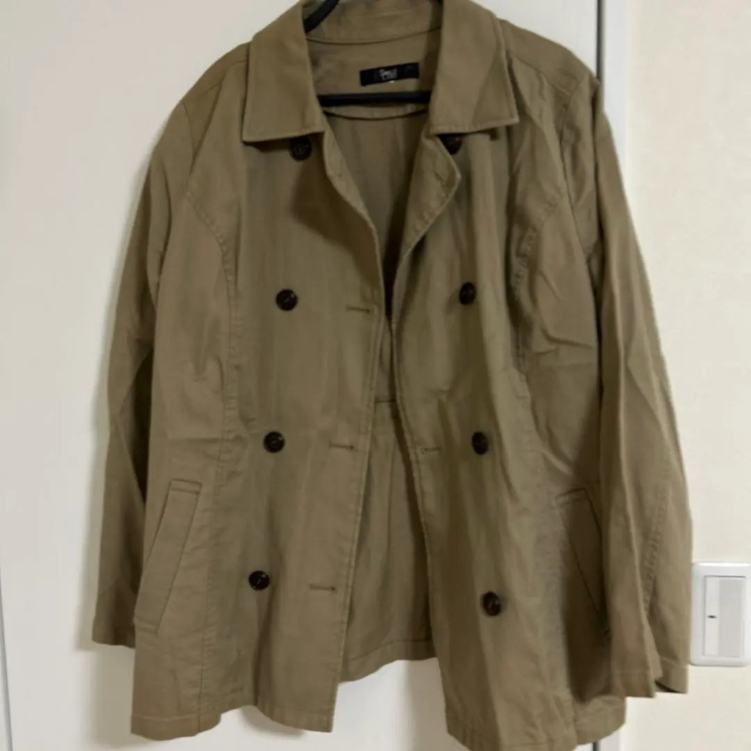 [Large size Smileland] 3.4L Khaki beige peacoat jacket