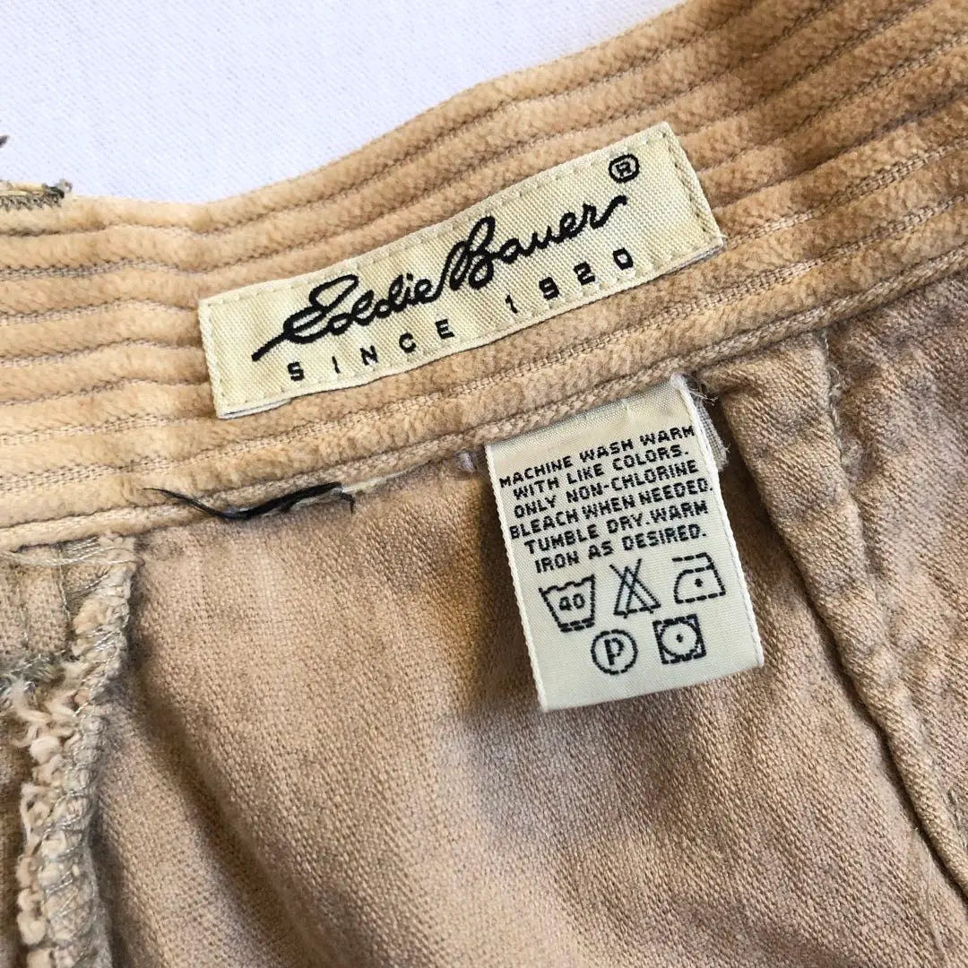 Eddie Bauer 90s Two-Tuck Corduroy Pants Thick