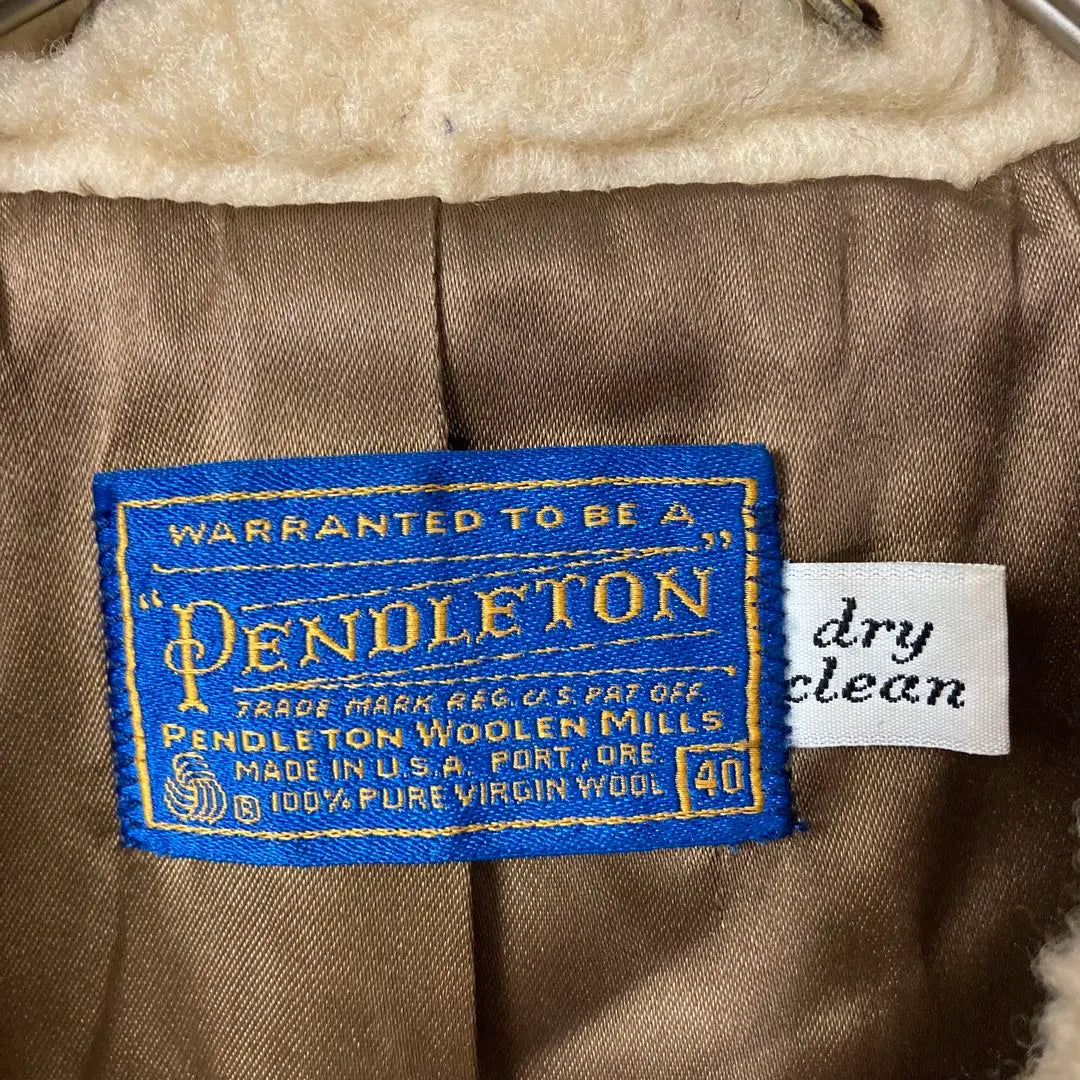 155 80s PENDLETON shawl collar woolcoat