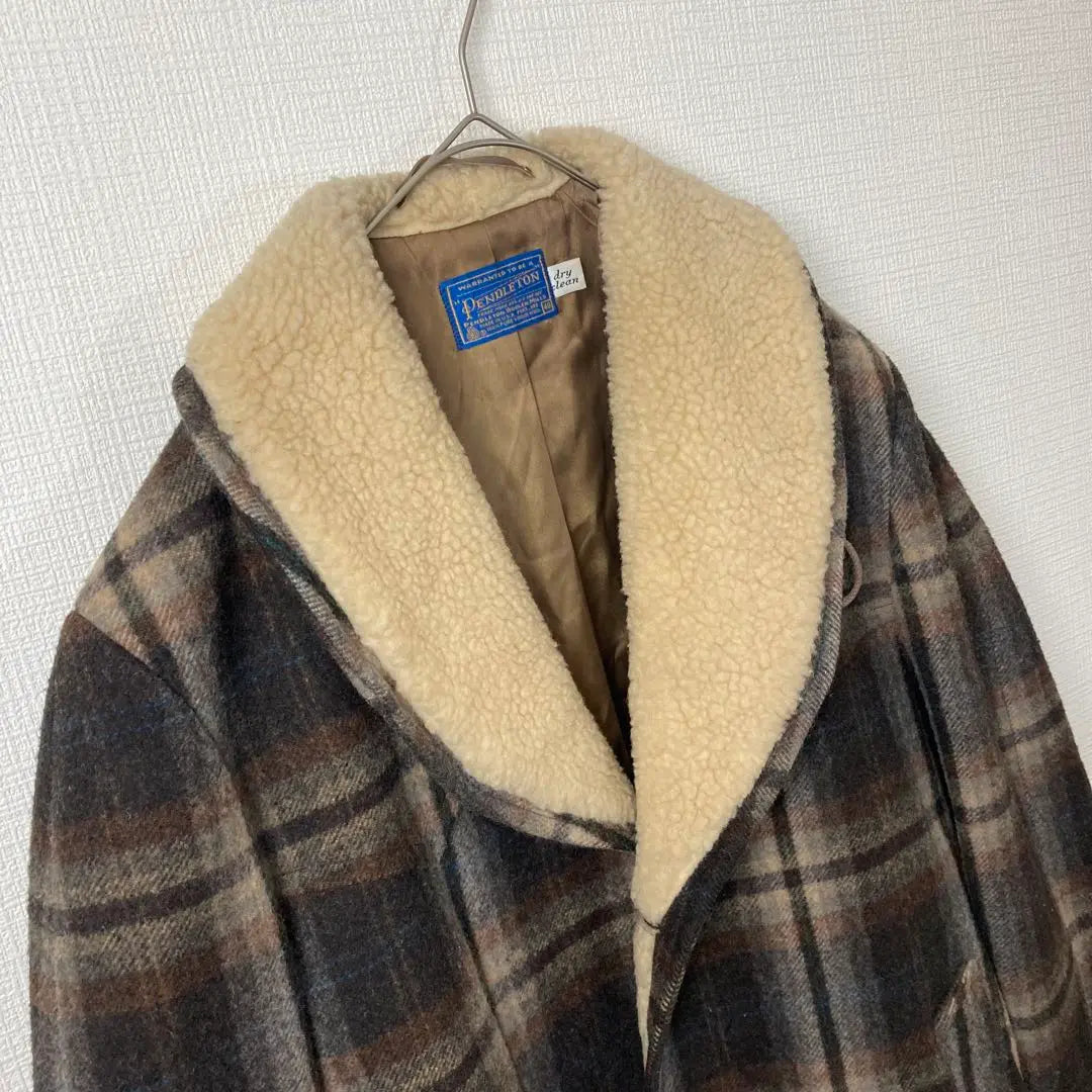 155 80s PENDLETON shawl collar woolcoat