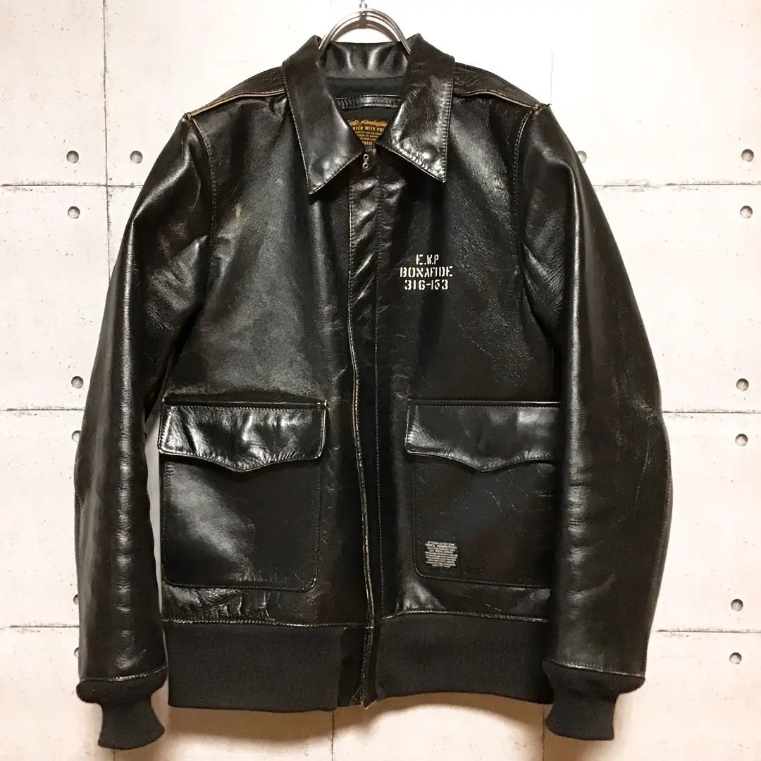 <One-of-a-kind> COOTIE Horsehide A-2 Jacket M