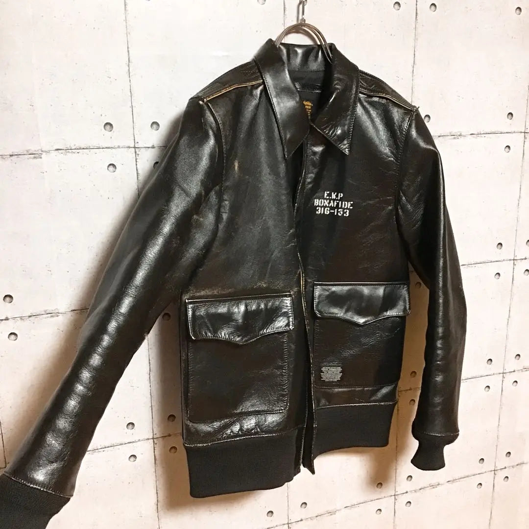 <One-of-a-kind> COOTIE Horsehide A-2 Jacket M