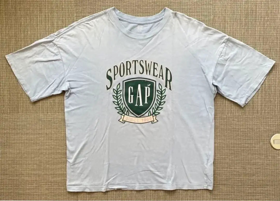 ◆GAP SPORTS WEAR Emblem Logo T-shirt Light blue